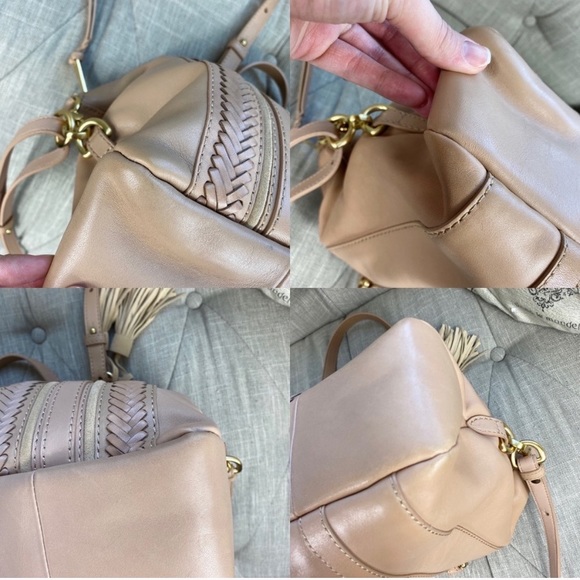 SOLD Brahmin Delaney Satchel Khaki Knoxville - Picture 12 of 16